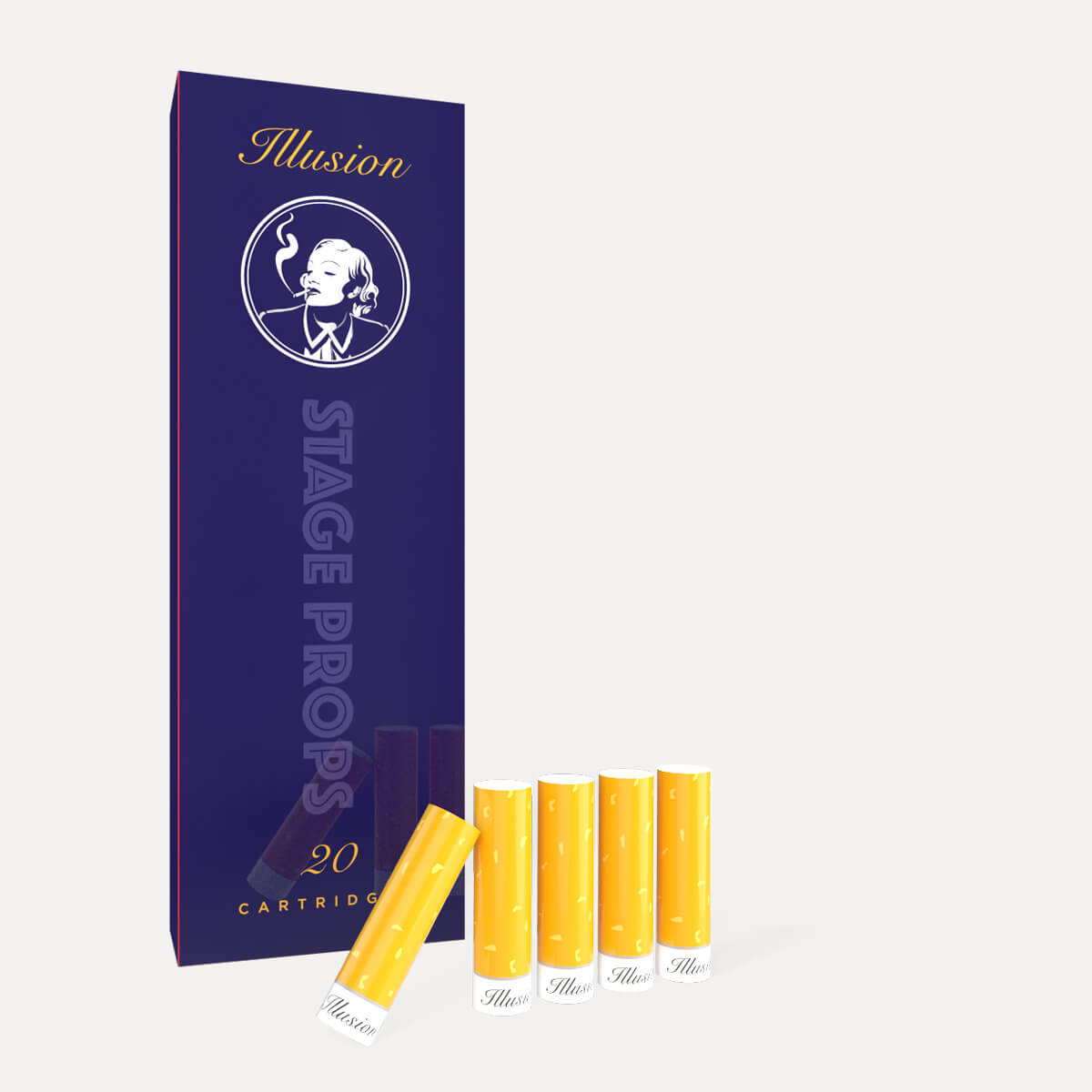Cartuchos de cigarrillos falsos para teatro - Paquete de 20